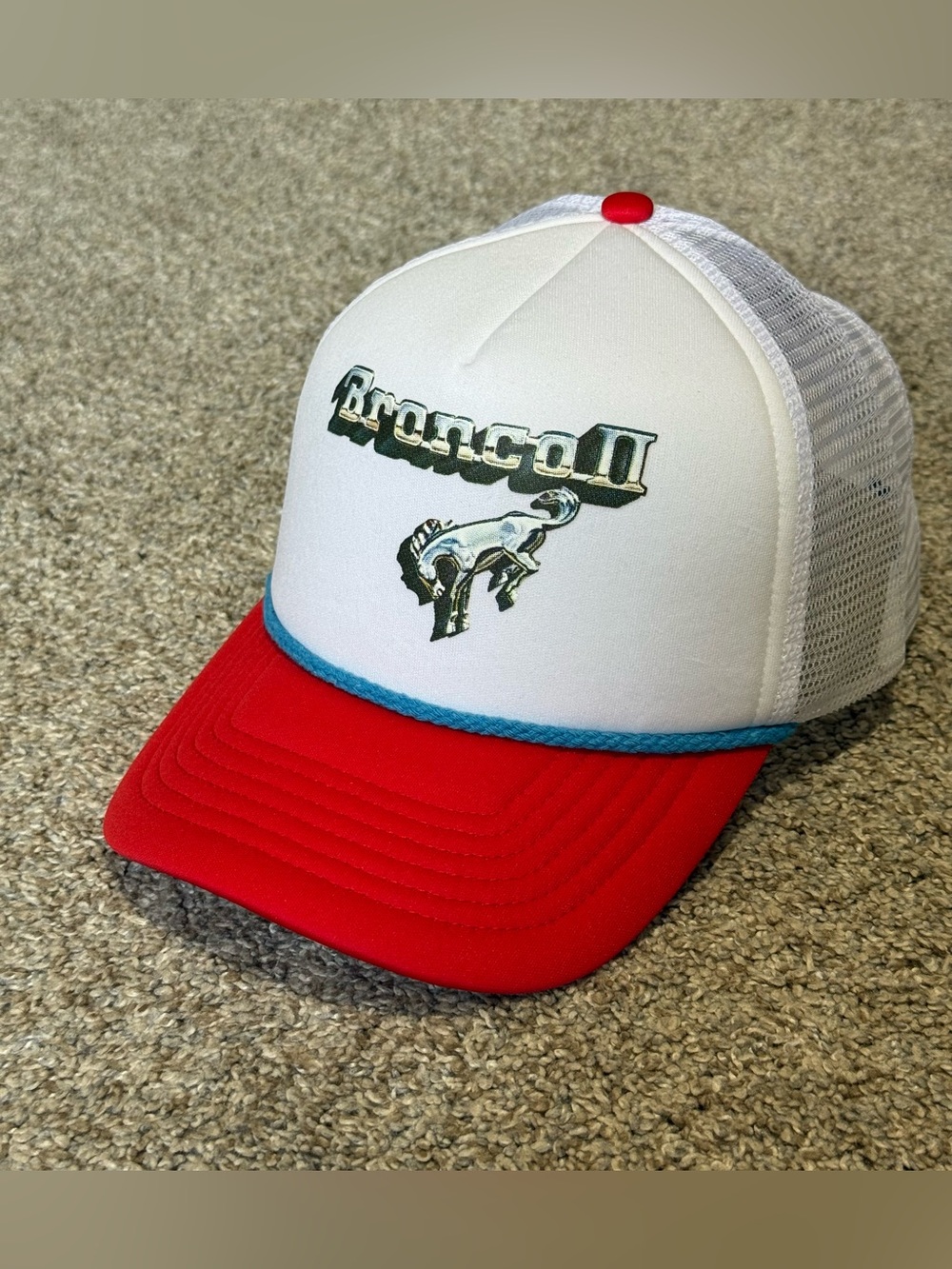 New Ford Chrome Bronco Trucker Hat